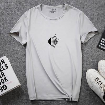 Νέο μοντέλο T-shirt με κοντά μανίκια και οβάλ λαιμόκοψη