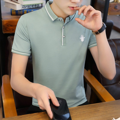 Moodne klassikalise krae ja nööpidega meeste pluus – mitut värvi