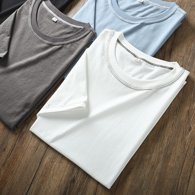 Ανδρικό μπλουζάκι casual με κοντά μανίκια - απλό μοντέλο