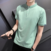 Uus mudel meeste ühevärviline klassikalise kraega pluus