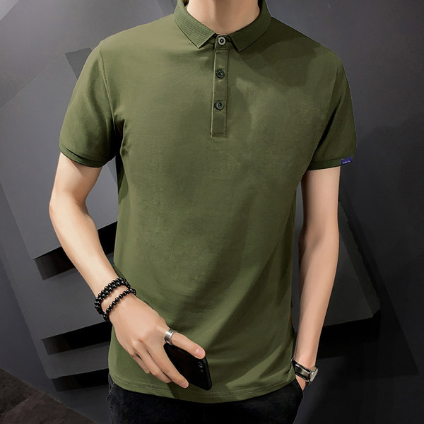 Uus mudel meeste ühevärviline klassikalise kraega pluus