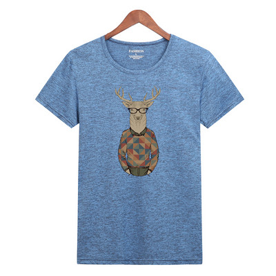 Ανδρικό μπλουζάκι με κοντό μανίκι και απλικέ