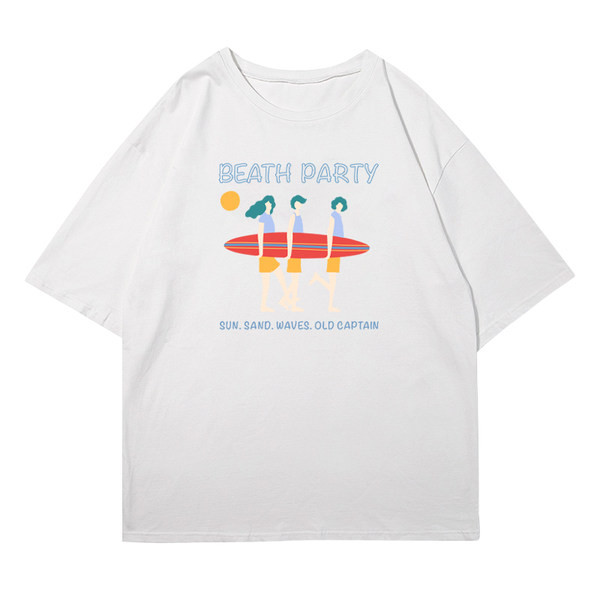 Ljetna široka majica sa šarenim aplikacijama za muškarce