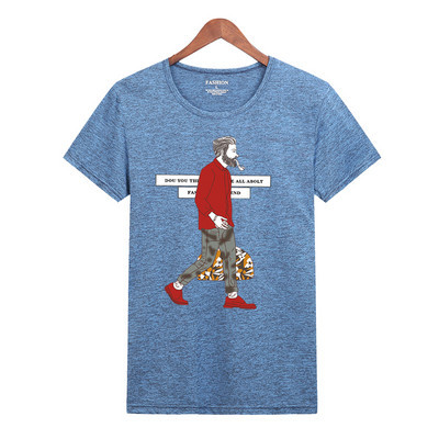 Ανδρικό μπλουζάκι νέου μοντέλου με κοντά μανίκια και απλικέ