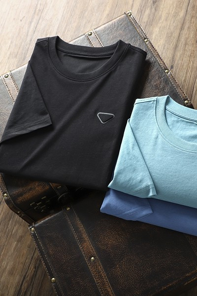 Ümara kaelusega ja lühikeste varrukatega vabaaja meeste T-särk