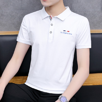 Ανδρικό μπλουζάκι με κουμπιά και κλασικό κολάρο