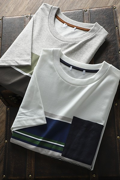 Meeste vabaaja lühikeste varrukatega T-särk