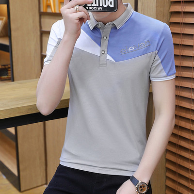 Klassikalise krae ja lühikeste varrukatega vabaaja meeste pluus - mitmes värvitoonis