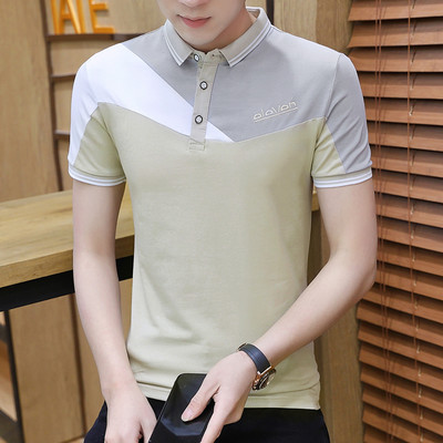 Klassikalise krae ja lühikeste varrukatega vabaaja meeste pluus - mitmes värvitoonis