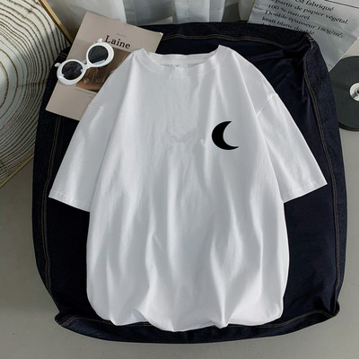 Широка лятна тениска с надпис за мъже