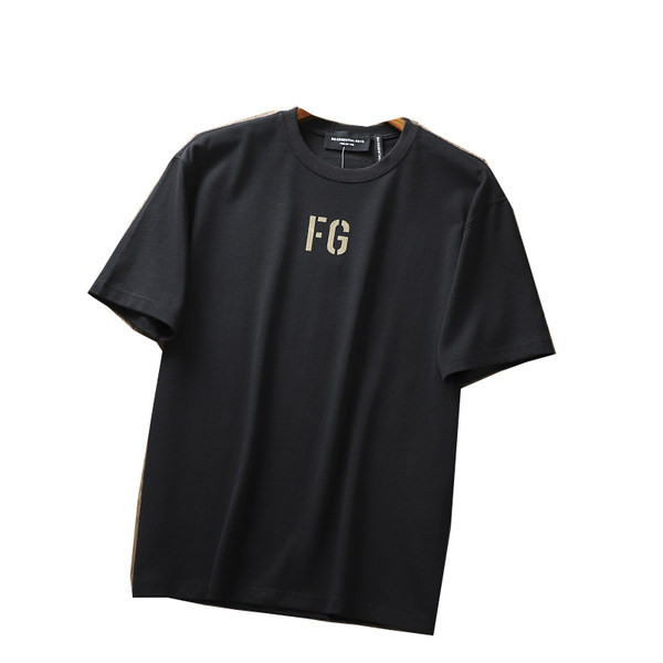 Ležerna muška majica kratkih rukava s aplikacijom za natpise