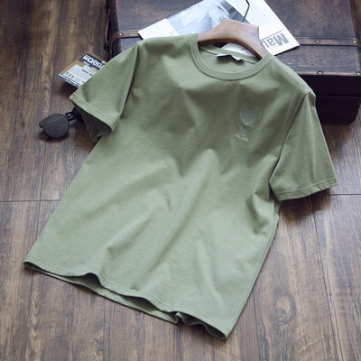 Meeste tikandi ja ümara kaelusega T-särk