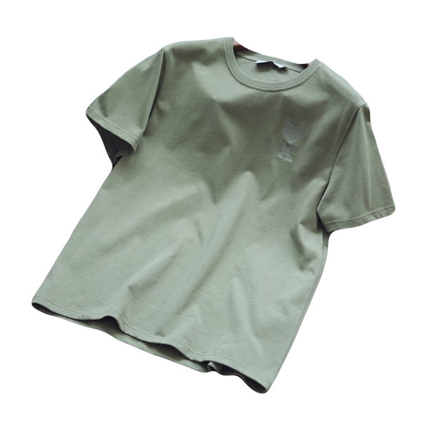 Meeste tikandi ja ümara kaelusega T-särk