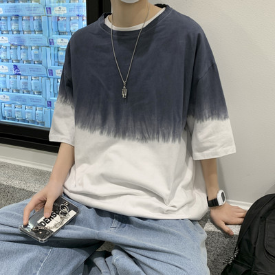 Καλοκαιρινό φαρδύ μπλουζάκι σε ιριδίζοντα χρώματα