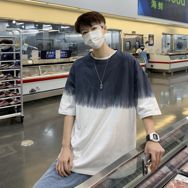 Καλοκαιρινό φαρδύ μπλουζάκι σε ιριδίζοντα χρώματα