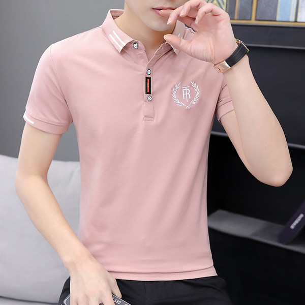 Klassikalise krae ja kolmes värvitoonis nööpidega moodne meeste pluus