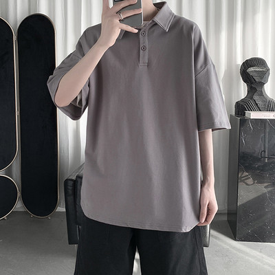 Ανδρική μπλούζα με χαλαρή εφαρμογή και 3/4 μανίκια