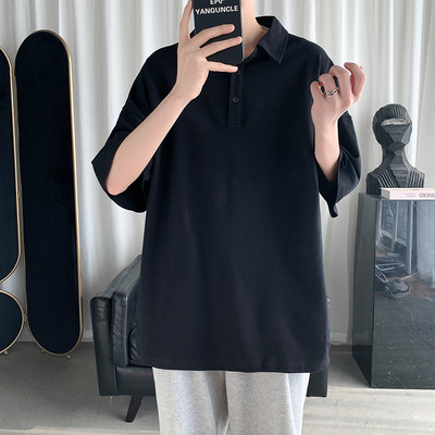 Ανδρική μπλούζα με χαλαρή εφαρμογή και 3/4 μανίκια