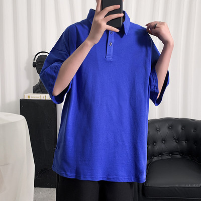 Ανδρική μπλούζα με χαλαρή εφαρμογή και 3/4 μανίκια