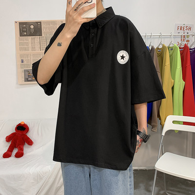 Ανδρική μπλούζα με χαλαρή εφαρμογή και 3/4 μανίκια