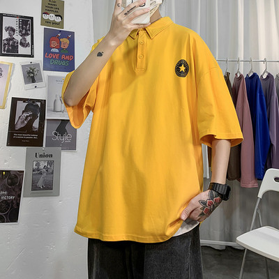 Ανδρική μπλούζα με χαλαρή εφαρμογή και 3/4 μανίκια