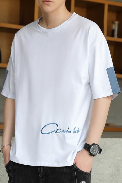 Meeste lai O-kaelusega T-särgi mudel