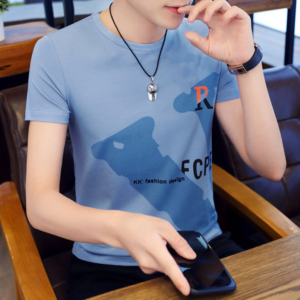 Uue mudeli meeste T-särk - ovaalse dekoltee ja lühikeste varrukatega