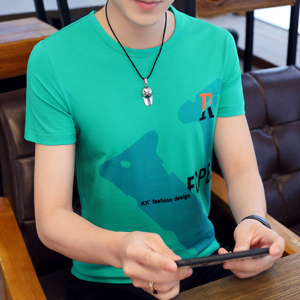 Uue mudeli meeste T-särk - ovaalse dekoltee ja lühikeste varrukatega