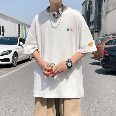 Laia lõikega ja 3/4 varrukatega meeste T-särk