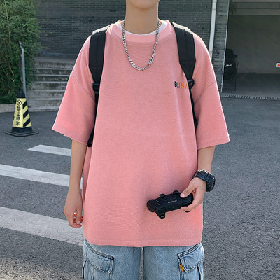 Laia lõikega ja 3/4 varrukatega meeste T-särk