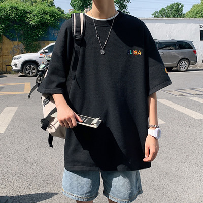 Laia lõikega ja 3/4 varrukatega meeste T-särk