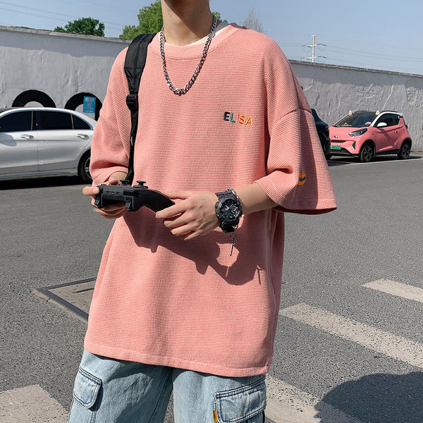 Laia lõikega ja 3/4 varrukatega meeste T-särk