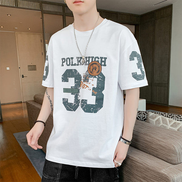 Aplikatsiooni ja lühikeste varrukatega vabaaja t-särk kolmes värvitoonis