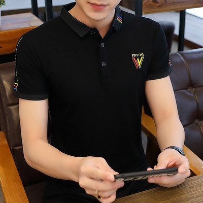 Moodne krae ja tikandiga meeste pluus - mitmes värvitoonis