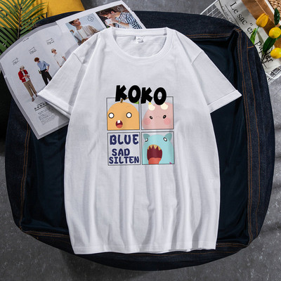 Μοντέρνο καλοκαιρινό μπλουζάκι με έγχρωμη εκτύπωση για άντρες