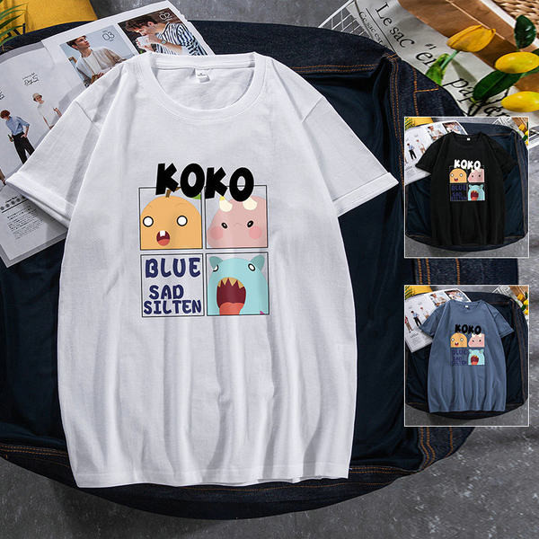 Μοντέρνο καλοκαιρινό μπλουζάκι με έγχρωμη εκτύπωση για άντρες