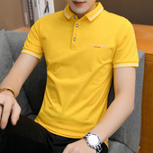 Suvine tikandi ja klassikalise kraega meeste T-särk