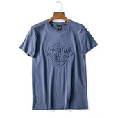 Meeste T-särk kirjaga ja lühikeste varrukatega