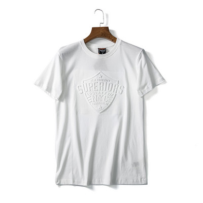 Meeste T-särk kirjaga ja lühikeste varrukatega