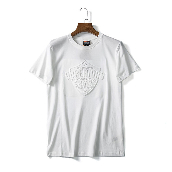 Meeste T-särk kirjaga ja lühikeste varrukatega