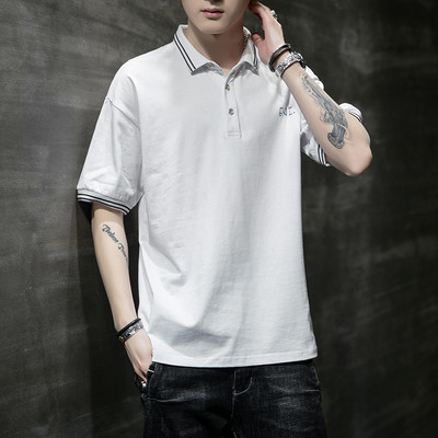 Модерна тениска с копчета и класическа яка