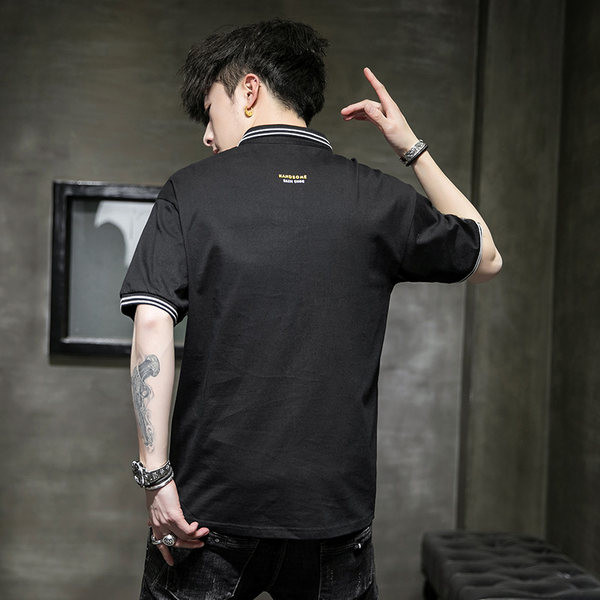 Модерна тениска с копчета и класическа яка