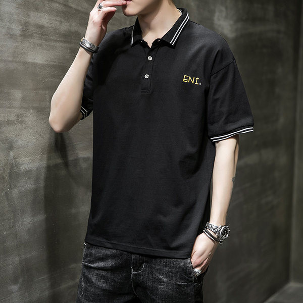 Модерна тениска с копчета и класическа яка