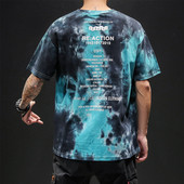 Muška majica s preljevnim bojama i natpisom