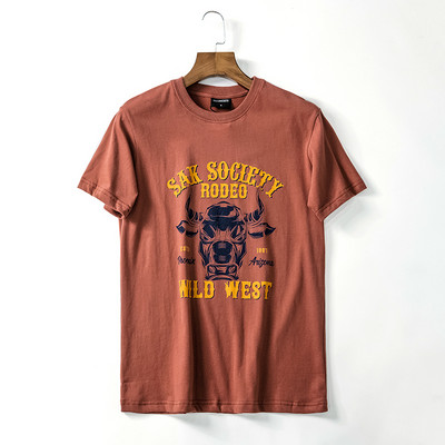 Ανδρικό μπλουζάκι με απλικέ χρώμα