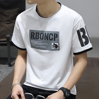 Casual meeste lai ümara kaelusega T-särk