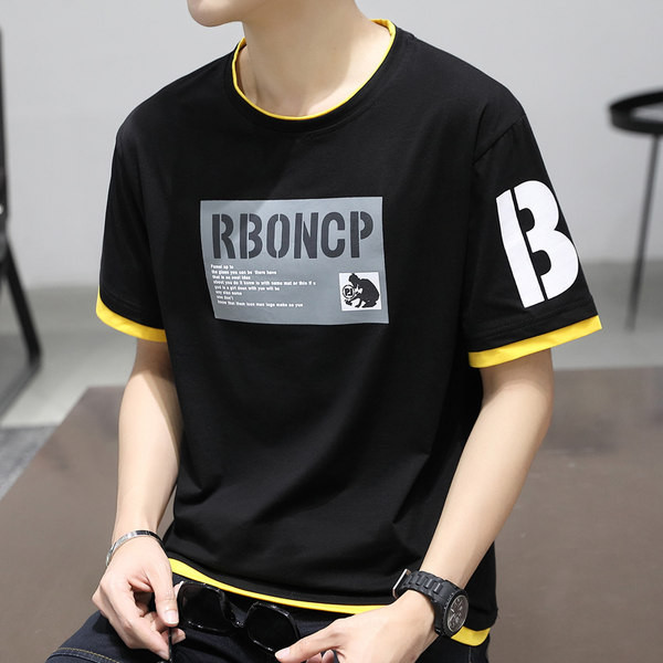 Casual meeste lai ümara kaelusega T-särk