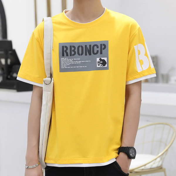 Casual meeste lai ümara kaelusega T-särk