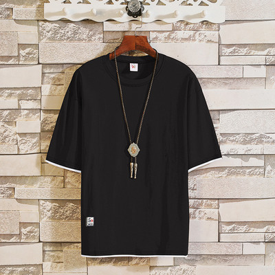 Meeste suvine ovaalse kaelusega T-särk