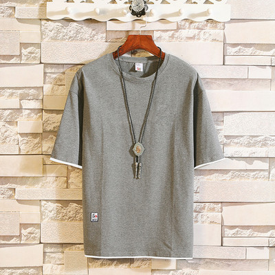 Meeste suvine ovaalse kaelusega T-särk